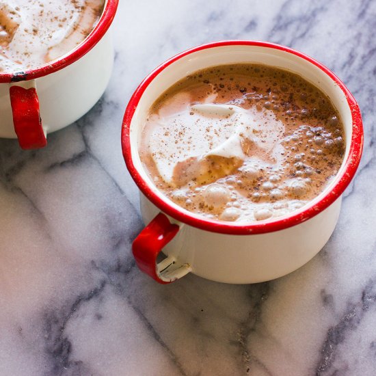 Boozy Coconut Hot Chocolate