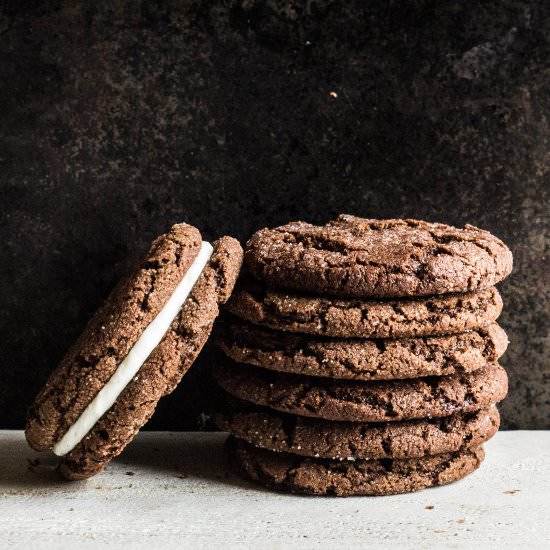 Chocolate Peppermint Sandwiches