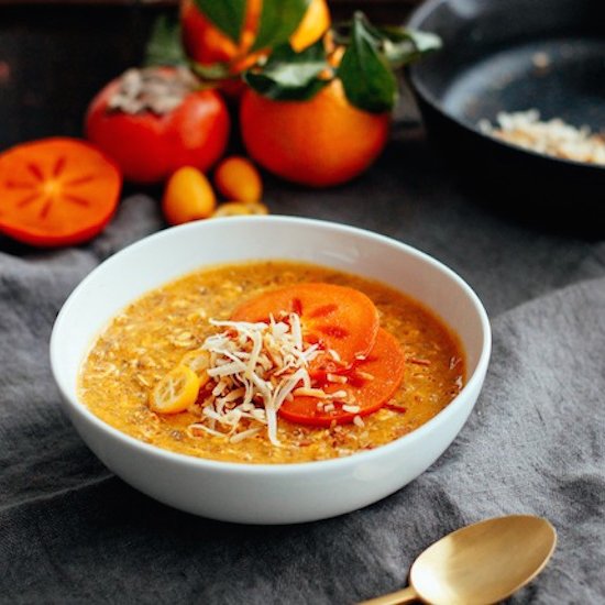 Turmeric Persimmon Porridge