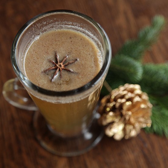 Hot buttered rum toddy