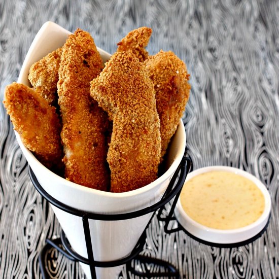 Oatmeal Square Chicken Fingers