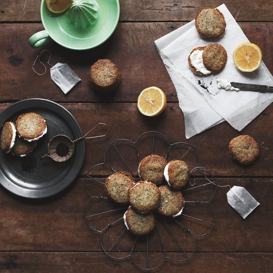 Earl Grey Cookie Sandwiches