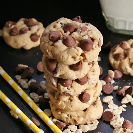 Rice Krispie Chocolate Chip Cookies