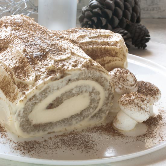 Gingerbread roll cake