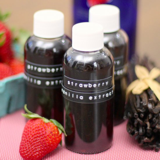 DIY Strawberry Vanilla Extract