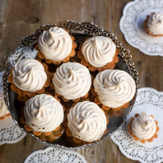 Meringue Jam Filled Tartlets