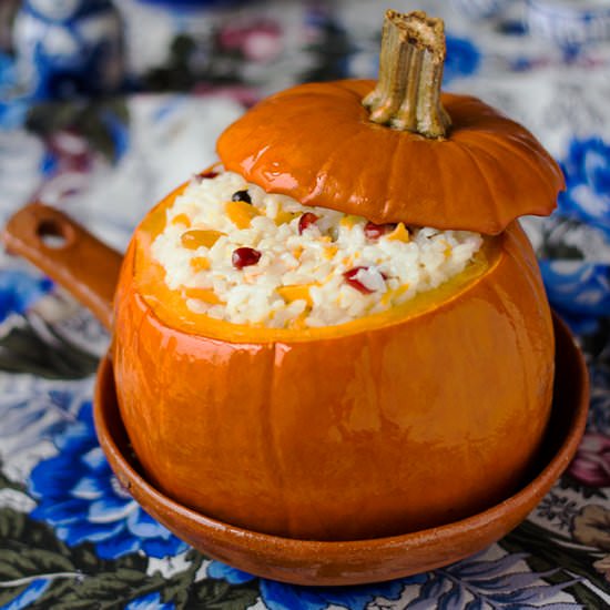 Rice Kasha in a Pumpkin