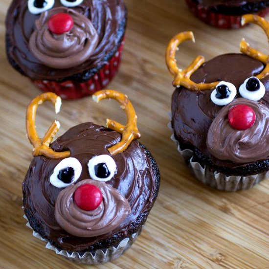 Rudolph Reindeer Cupcakes