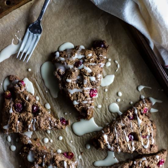 Gingerbread Scones With Cranberries