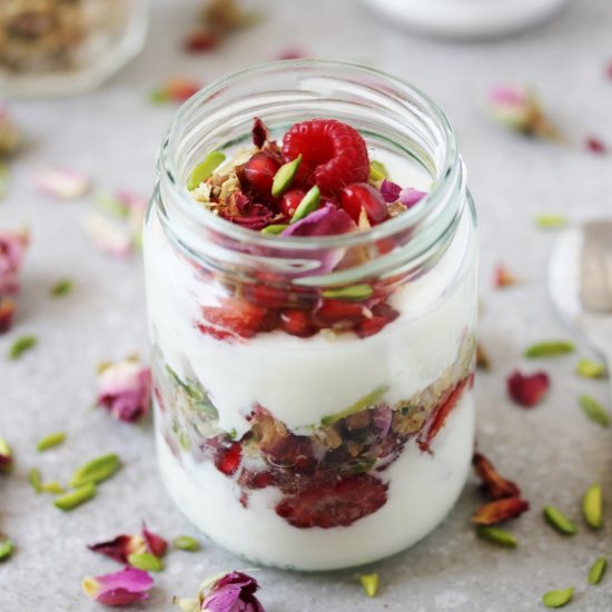 Rose & Pistachio Breakfast Parfait