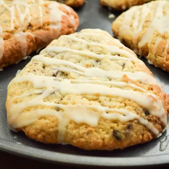 Eggnog Chocolate Chunk Scones