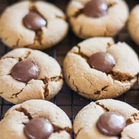 Chocolate Kissed Ginger Cookies