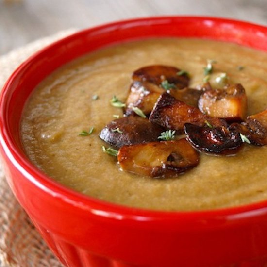 Skinny Cream of Mushroom Soup