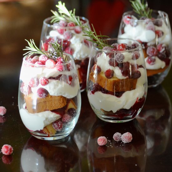 Cranberry Orange Trifle