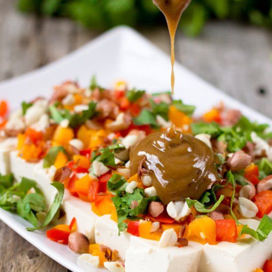 Rainbow Tofu Salad