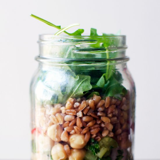 Greek-Style Mason Jar Salad