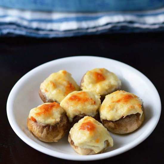 Restaurant style stuffed mushrooms