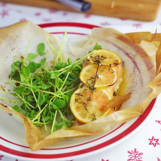 Baked Salmon in Parchment Paper