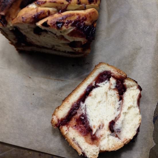 Cran-Apple Swirled Bread