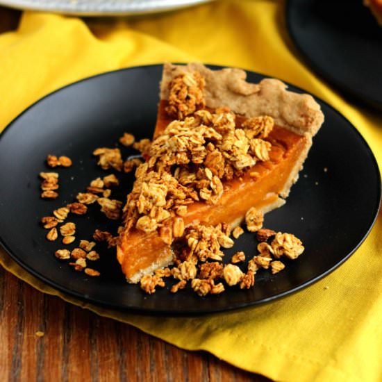 sweet potato granola pie