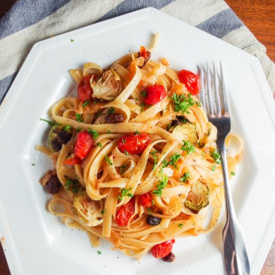 Caramelized Onion Fettuccine