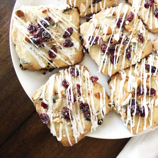 Cranberry Almond Shortbread