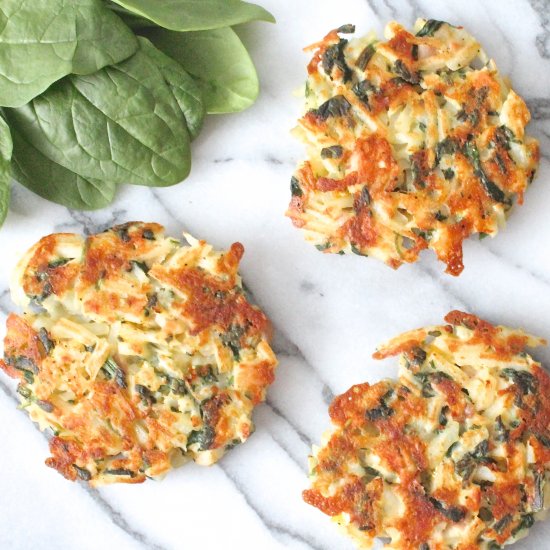 Spinach & Chicken Hash Brown Patty