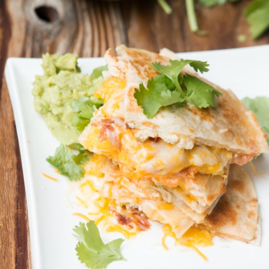 Mango Bacon Chicken Quesadilla