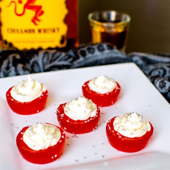 Fireball Jello Shot Cupcakes