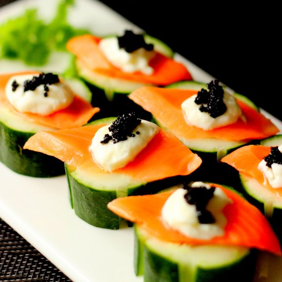 Salmon Caviar Canape