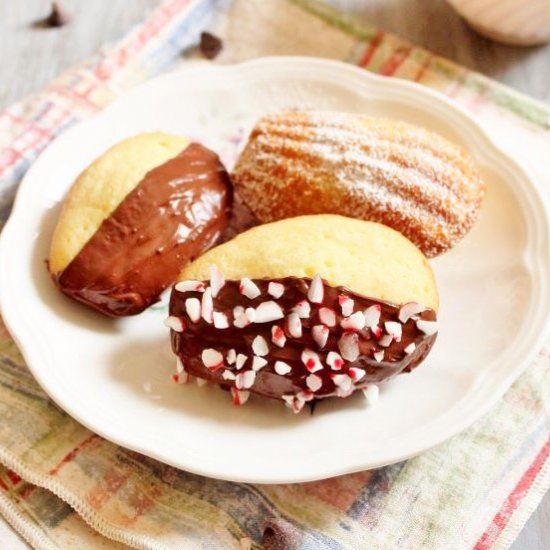 Peppermint Chocolate Madeleines