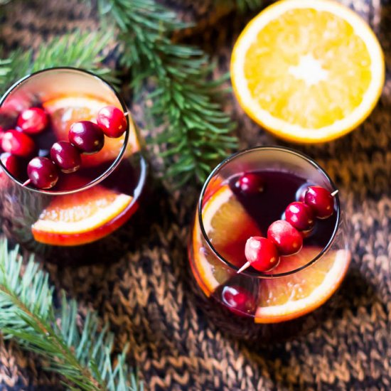 Cranberry Orange Mulled Wine