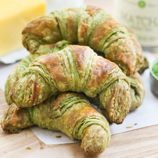 Matcha Croissants