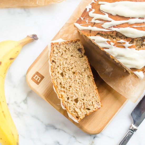 Brown Butter Eggnog Banana Bread