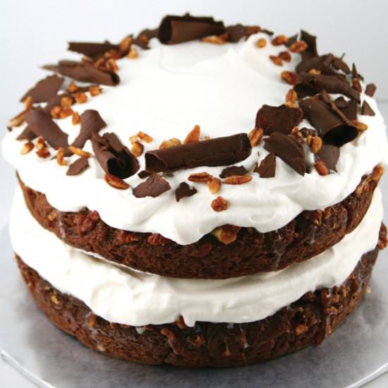 Chocolate Praline Layer Cake