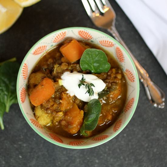 Root Vegetable and Lentil Stew