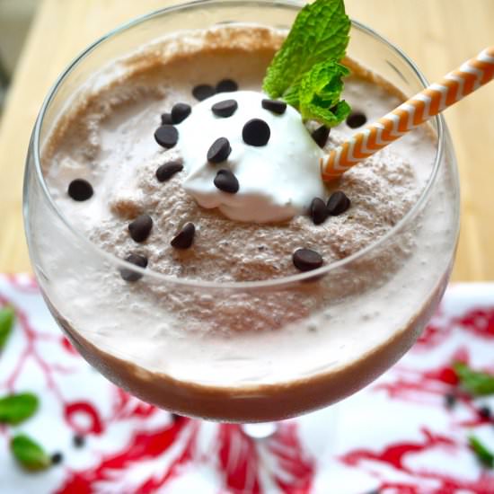 Minty Paleo Frozen Hot Chocolate