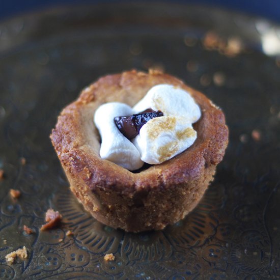 S’mores Peanut Butter Cookie Cups