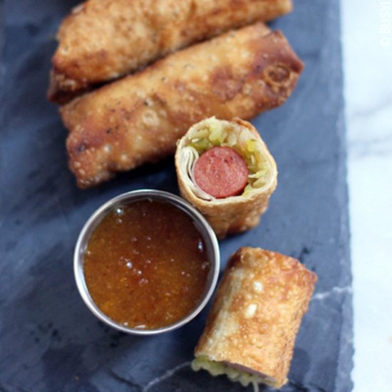 Hot Dog Eggrolls