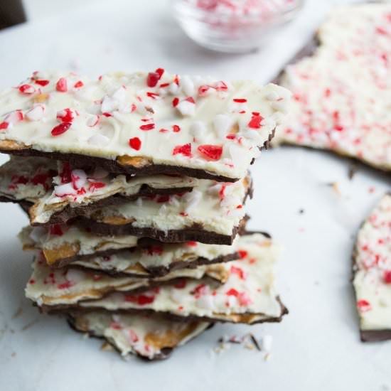 Pretzel Peppermint Bark