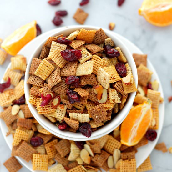 Orange and Cranberry Chex Mix