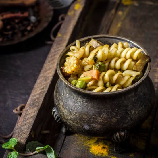 Vegetable Pasta Biryani