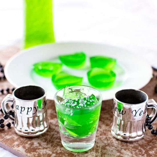 Midori Sour Jello Shots