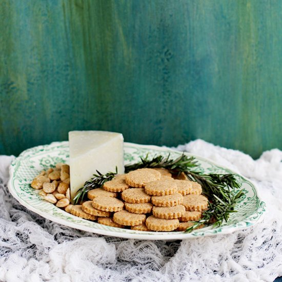 Manchego Marcona Almond Crackers