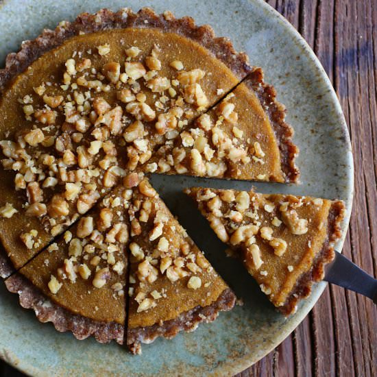 Raw Pumpkin Tart