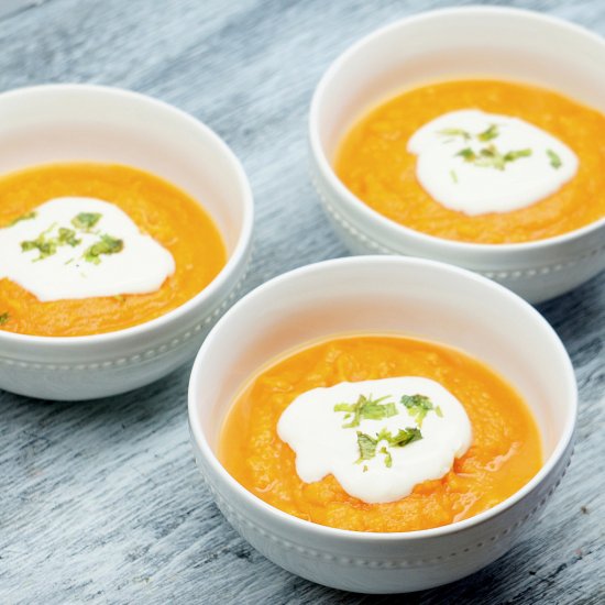 Baked Sweet Potato Soup