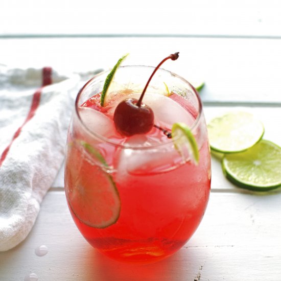 Refreshing Cherry Lime Spritzer