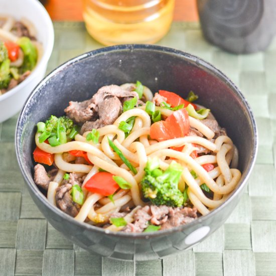 Beef Yaki Udon