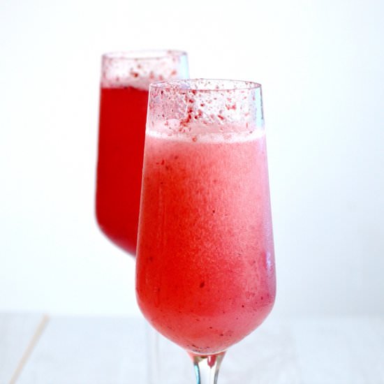 Mixed Berry Sorbet with Prosecco