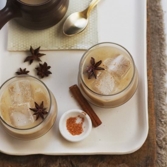 Spiked Horchata Latte Cocktail